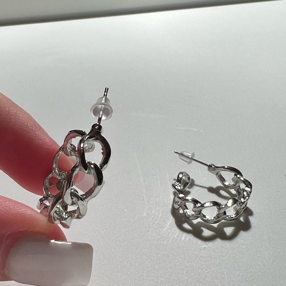 Silver Hoop Earrings